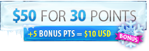 $50 for 30 points