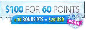 $100 for 60 points